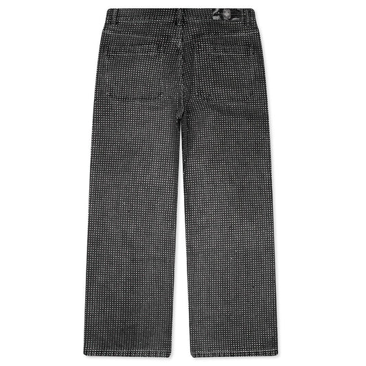 20K Diamond Stellar Denim Pants - Black