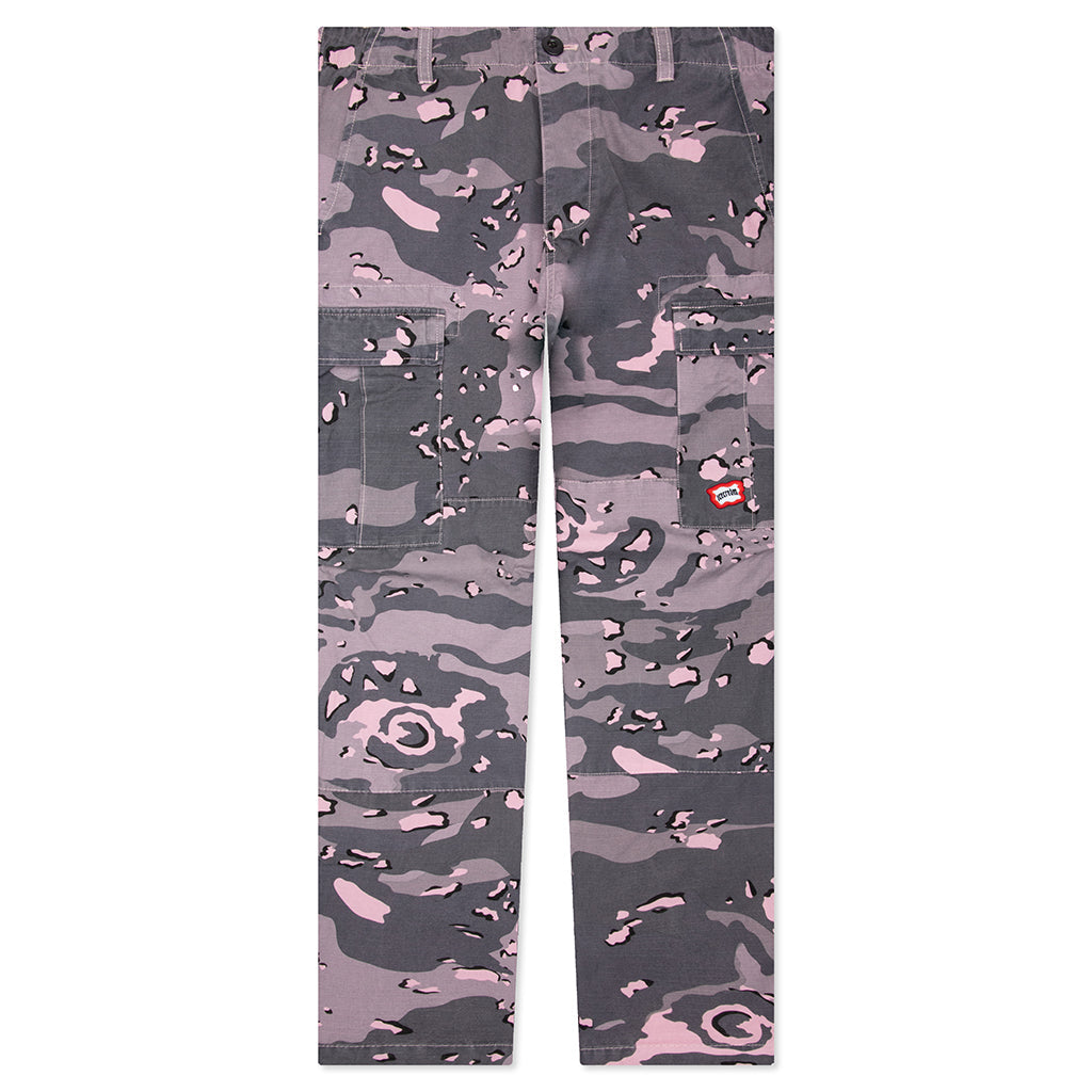 Dipped Cargo Pants - Pink Nectar