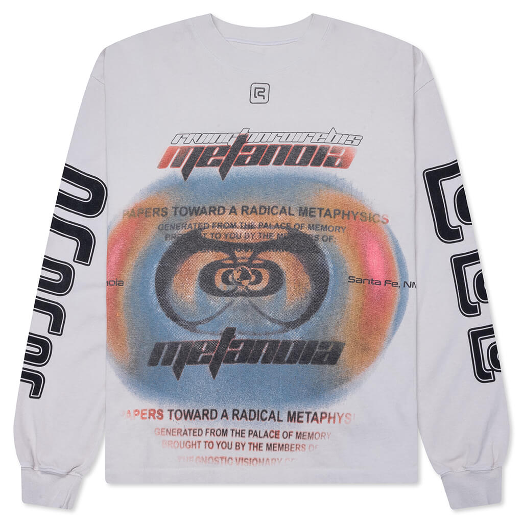 Divinity Paper Garden L/S Tee - Light Grey