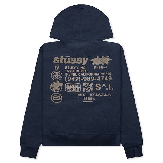 DNA Zip Hoodie - Navy