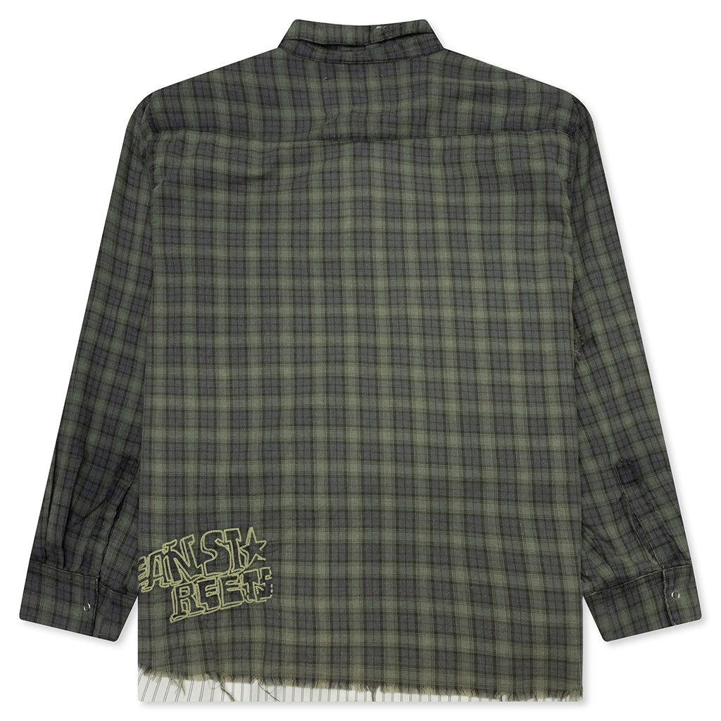 Dockweiler Flannel Overshirt - Navy