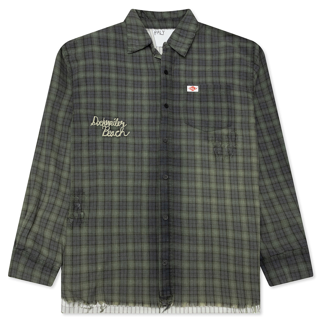 Dockweiler Flannel Overshirt - Navy