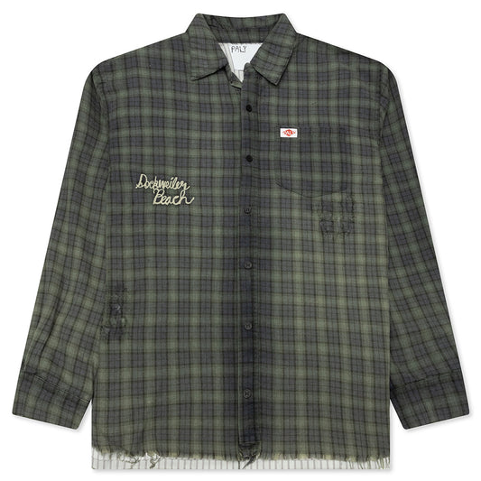 Dockweiler Flannel Overshirt - Navy