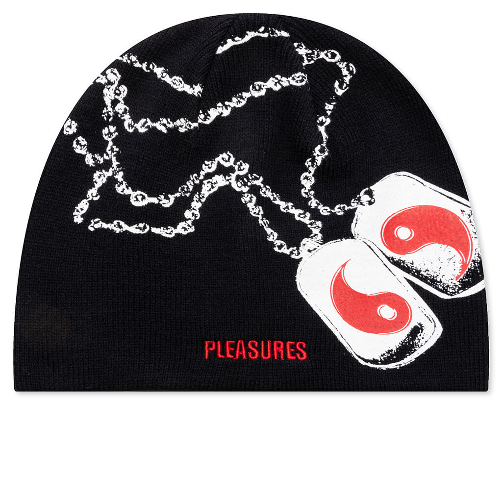 Dog Tags Skully - Black