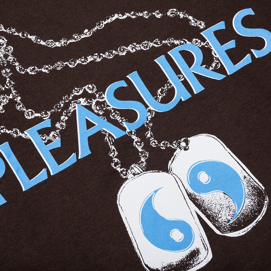 Dog Tags T-Shirt - Brown