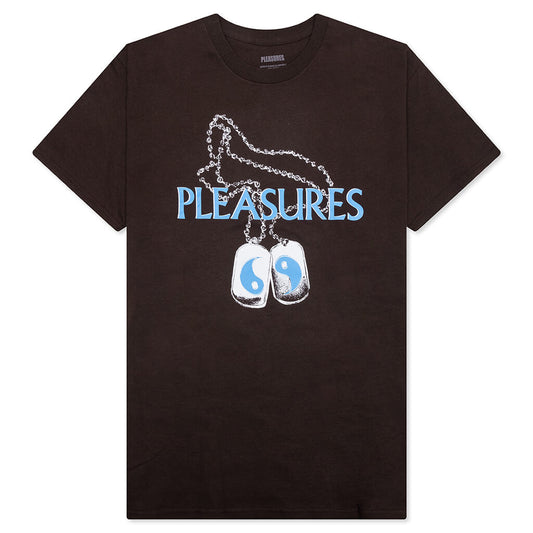 Dog Tags T-Shirt - Brown
