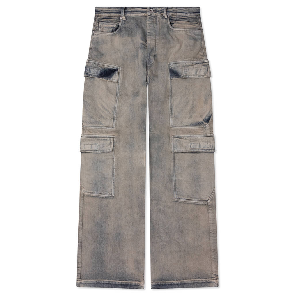 Double Cargo Denim Jeans - Mineral Pearl