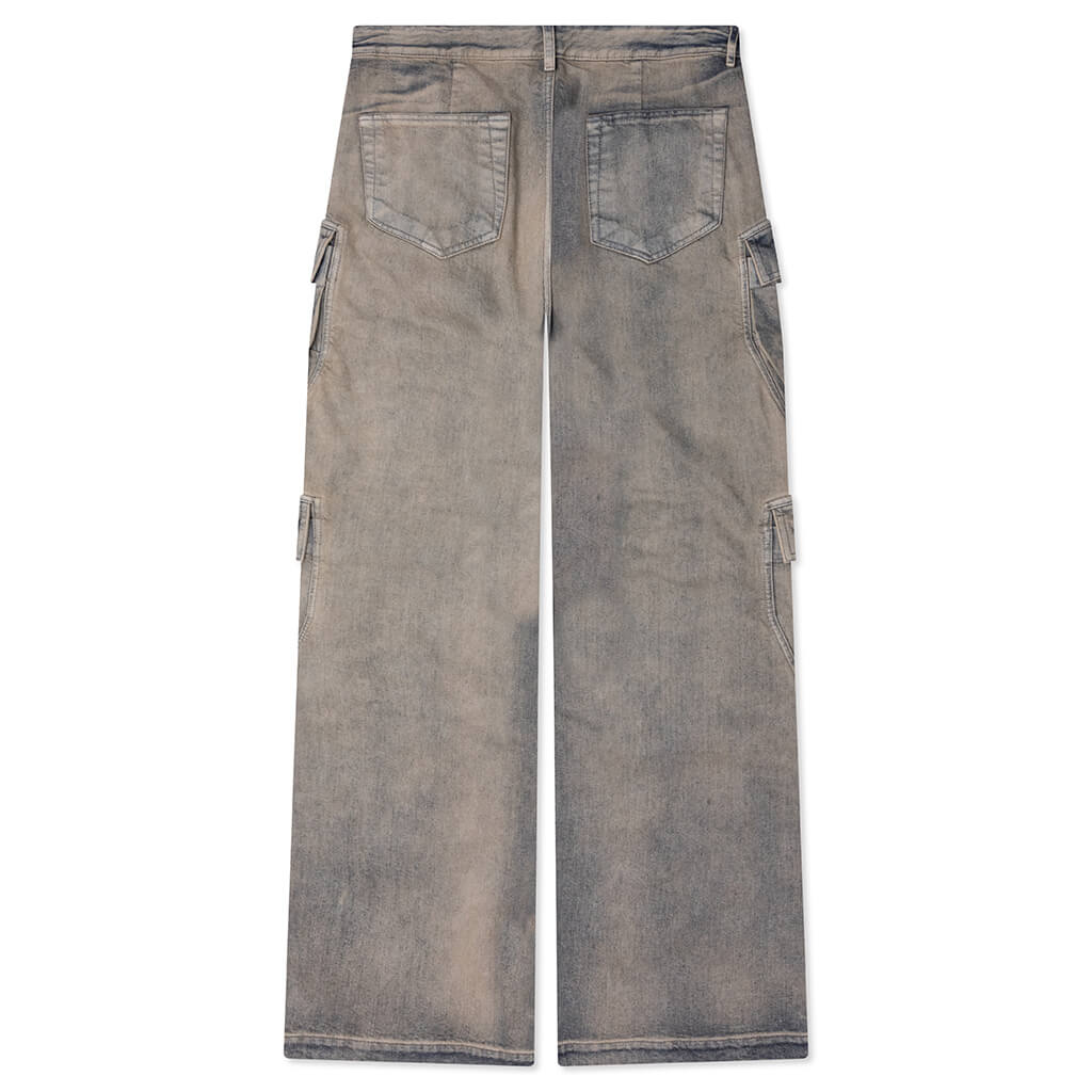 Double Cargo Denim Jeans - Mineral Pearl