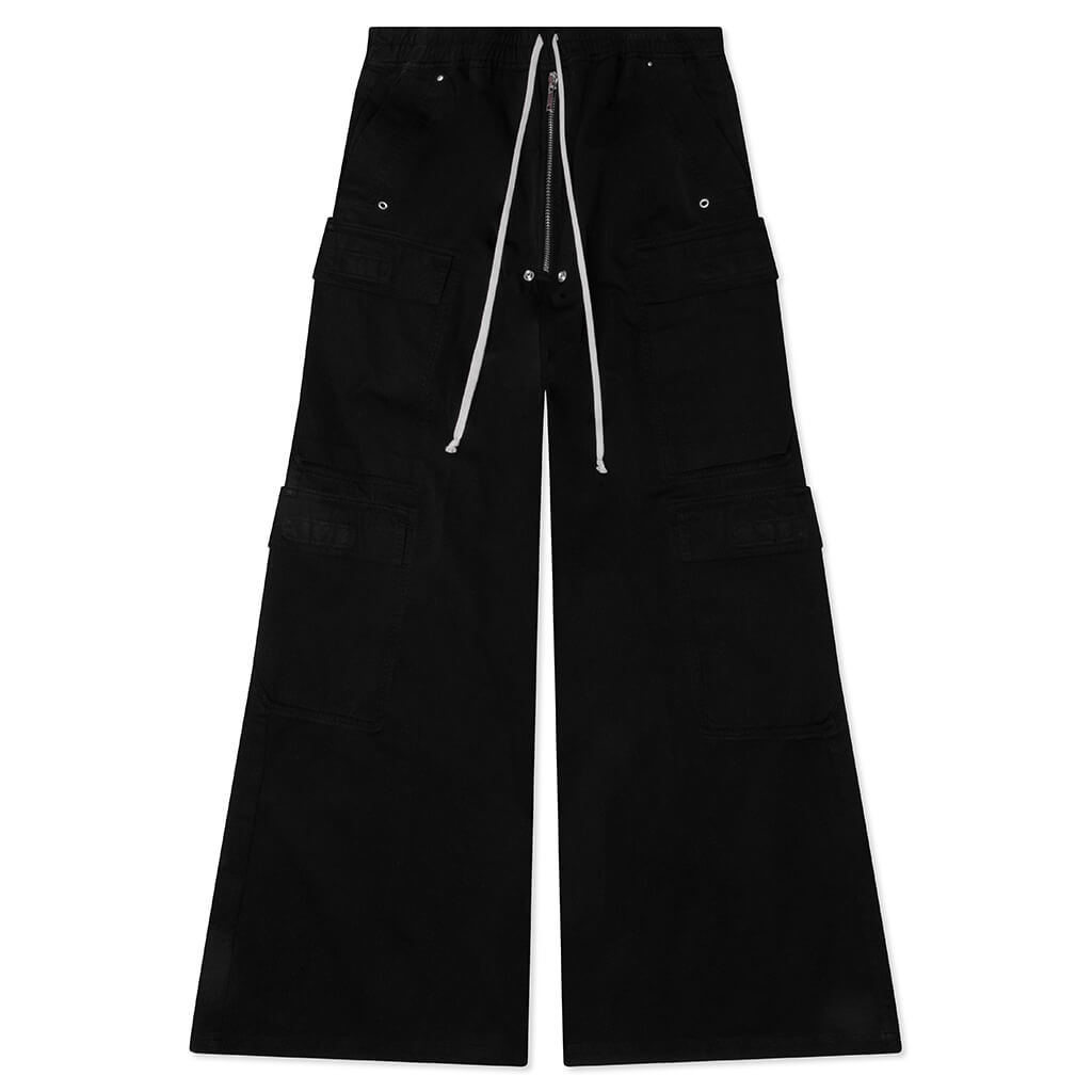 Double Cargo Jumbo Belas Pants - Black