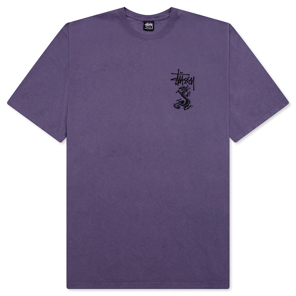 Double Dragon Pigment Dyed Tee - Grape