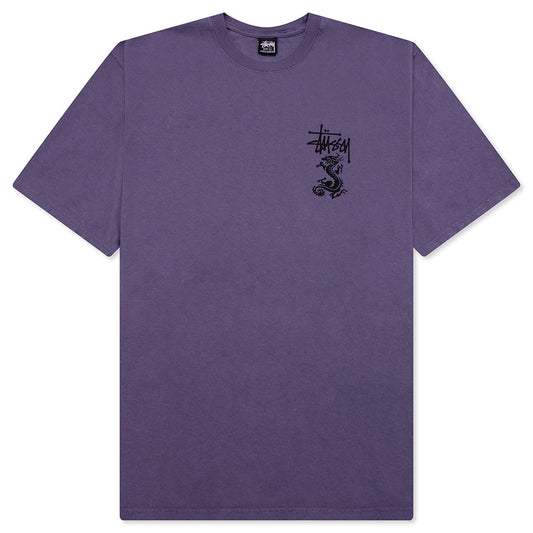 Double Dragon Pigment Dyed Tee - Grape