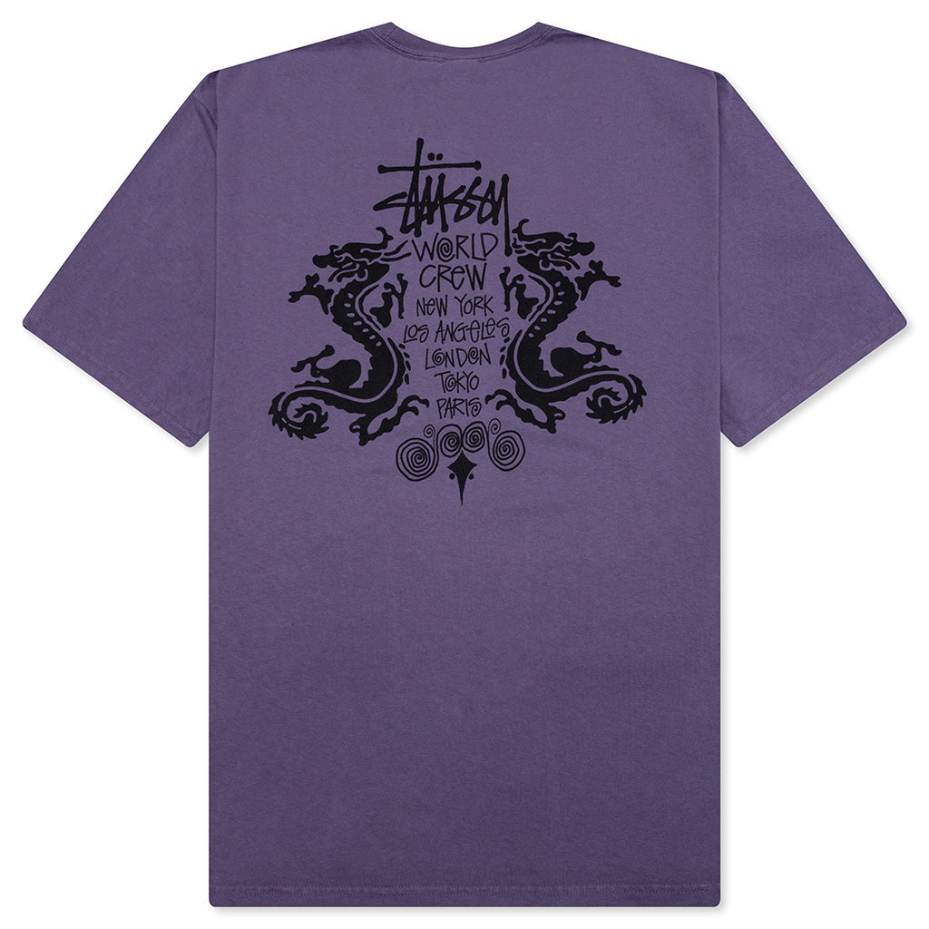 Double Dragon Pigment Dyed Tee - Grape