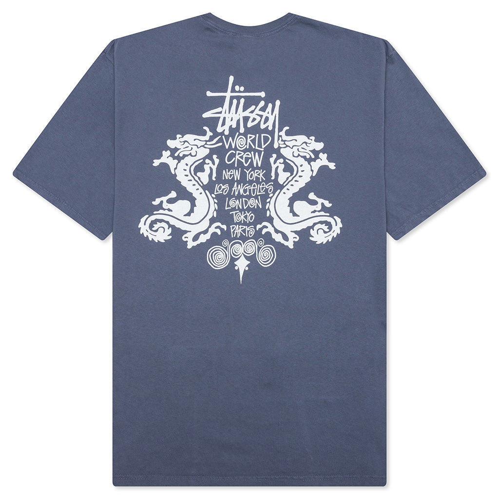 Double Dragon Pigment Dyed Tee - Navy