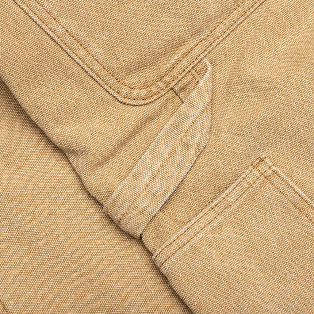 Ryan Double Knee Shorts - Washed Brown