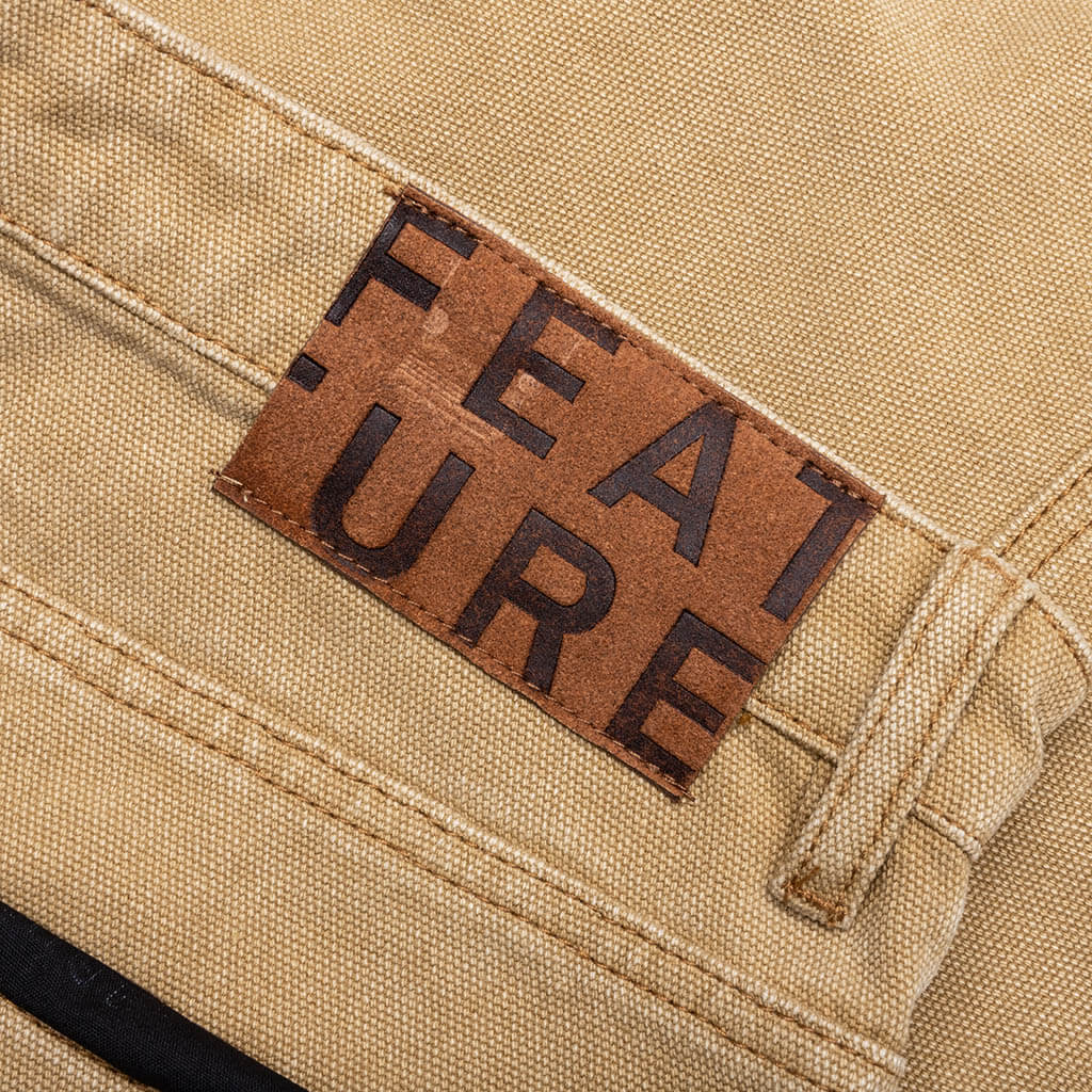 Ryan Double Knee Shorts - Washed Brown