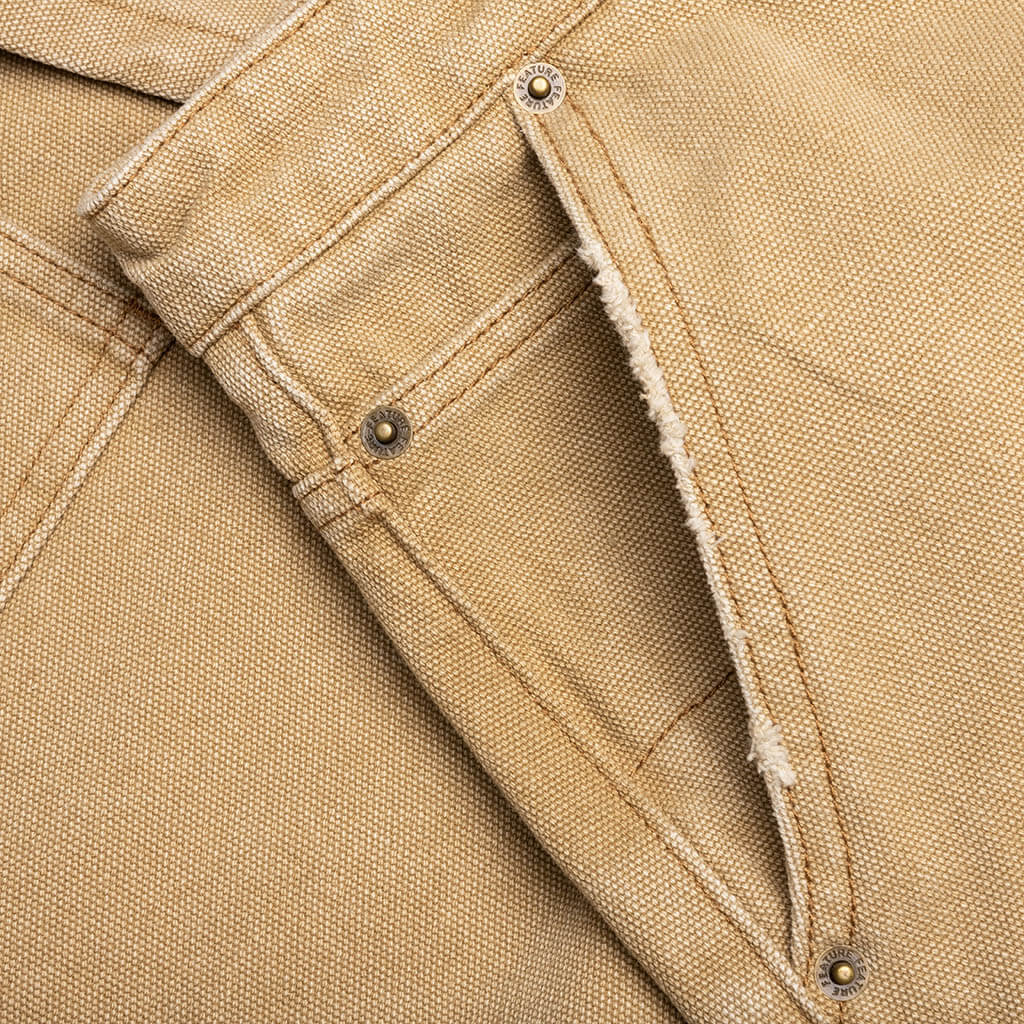Ryan Double Knee Shorts - Washed Brown
