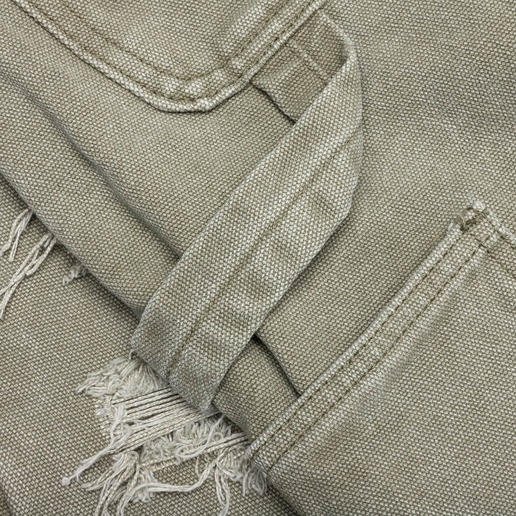 Ryan Double Knee Shorts - Washed Olive