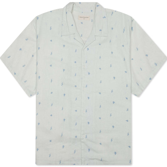 Doves Linen Button-Up - White