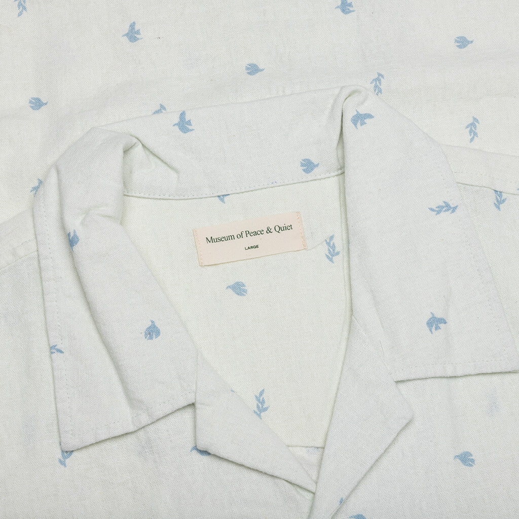 Doves Linen Button-Up - White