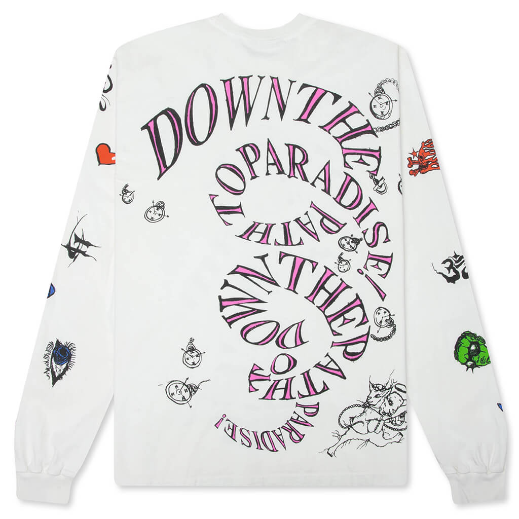 Down The Paradise Path Longsleeve - White