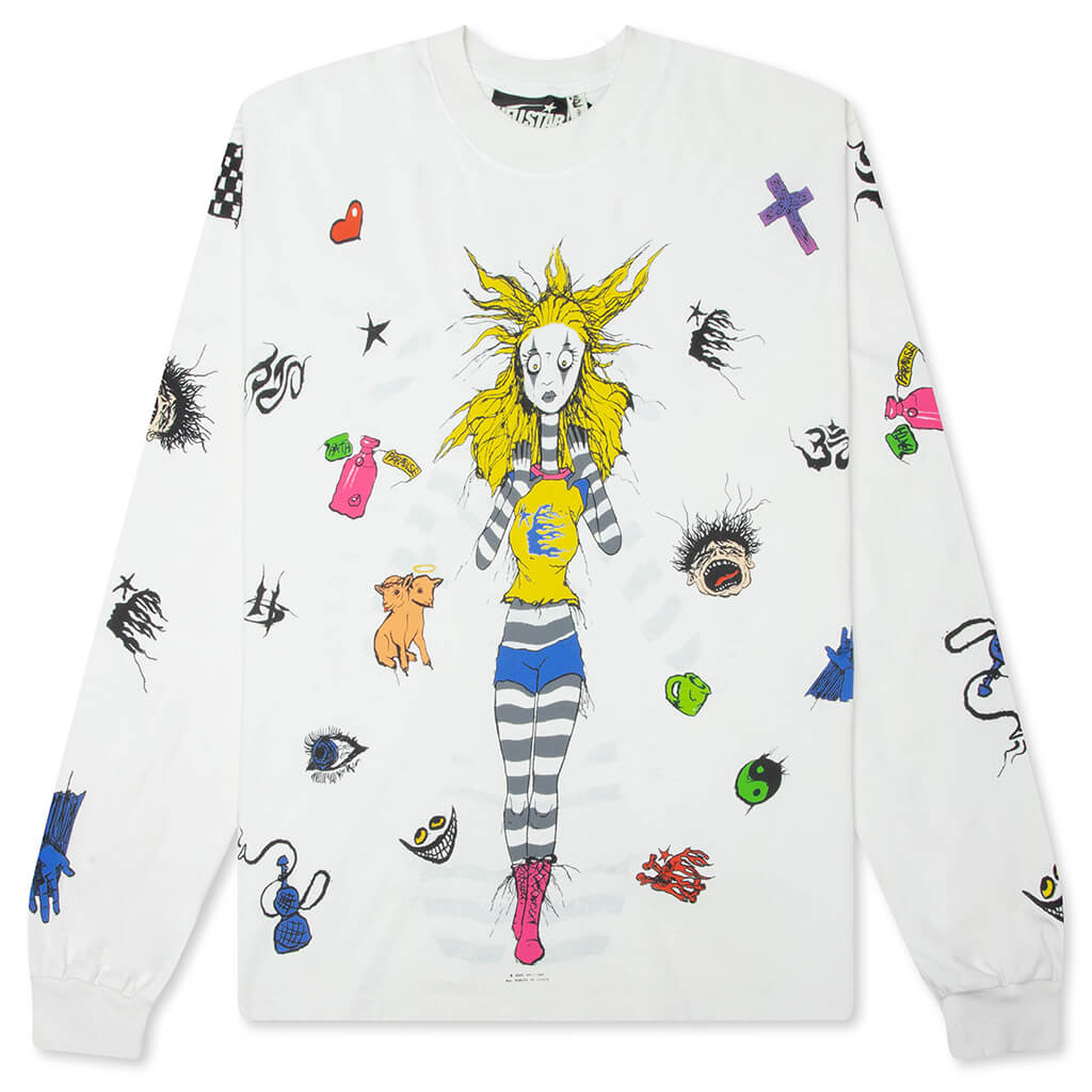 Down The Paradise Path Longsleeve - White