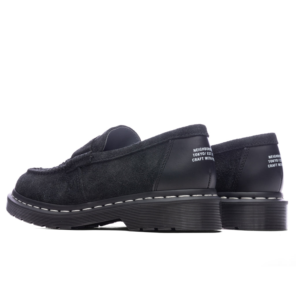 Dr. Martens x Neighborhood Penton Creeper - Black Hairy Suede Smooth