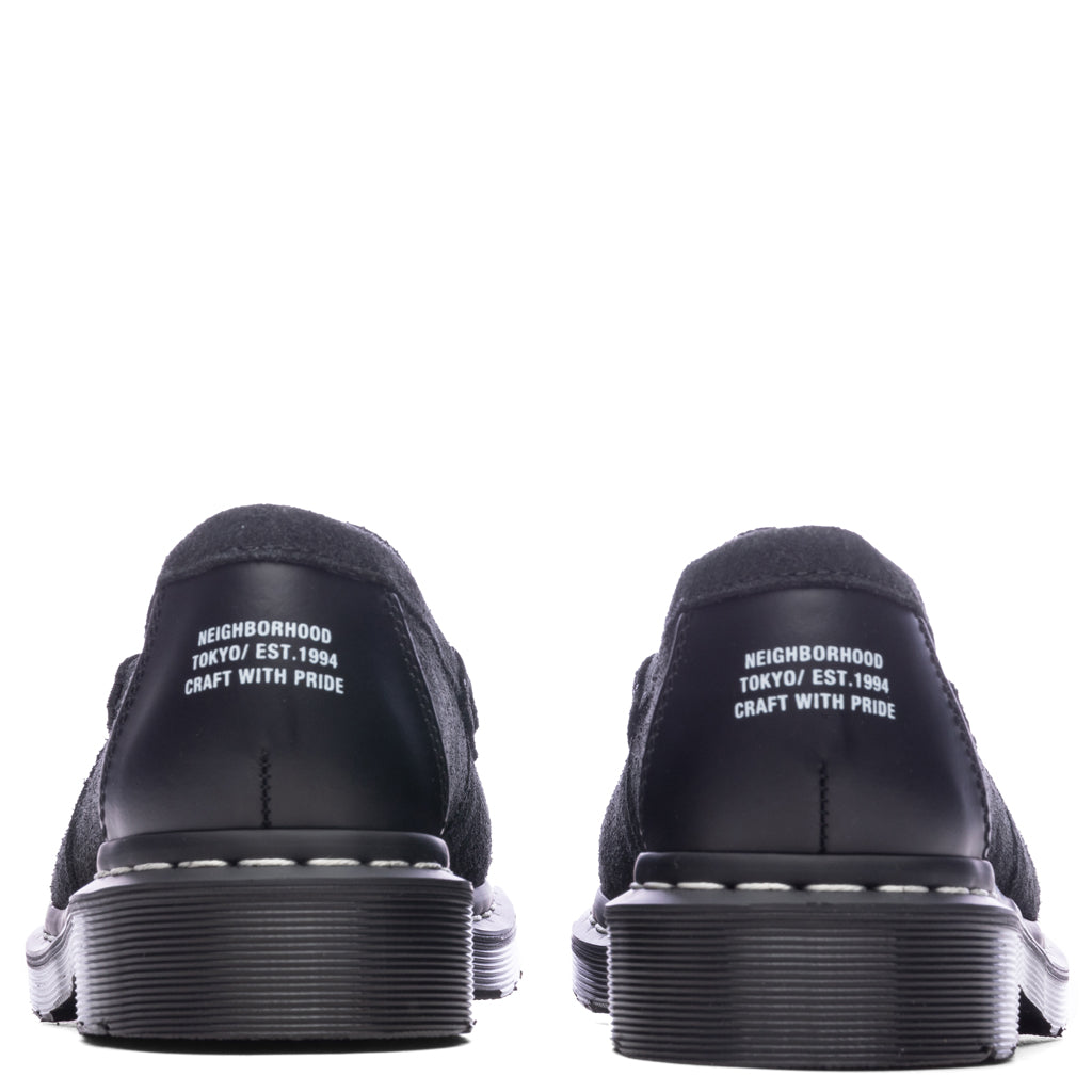 Dr. Martens x Neighborhood Penton Creeper - Black Hairy Suede Smooth