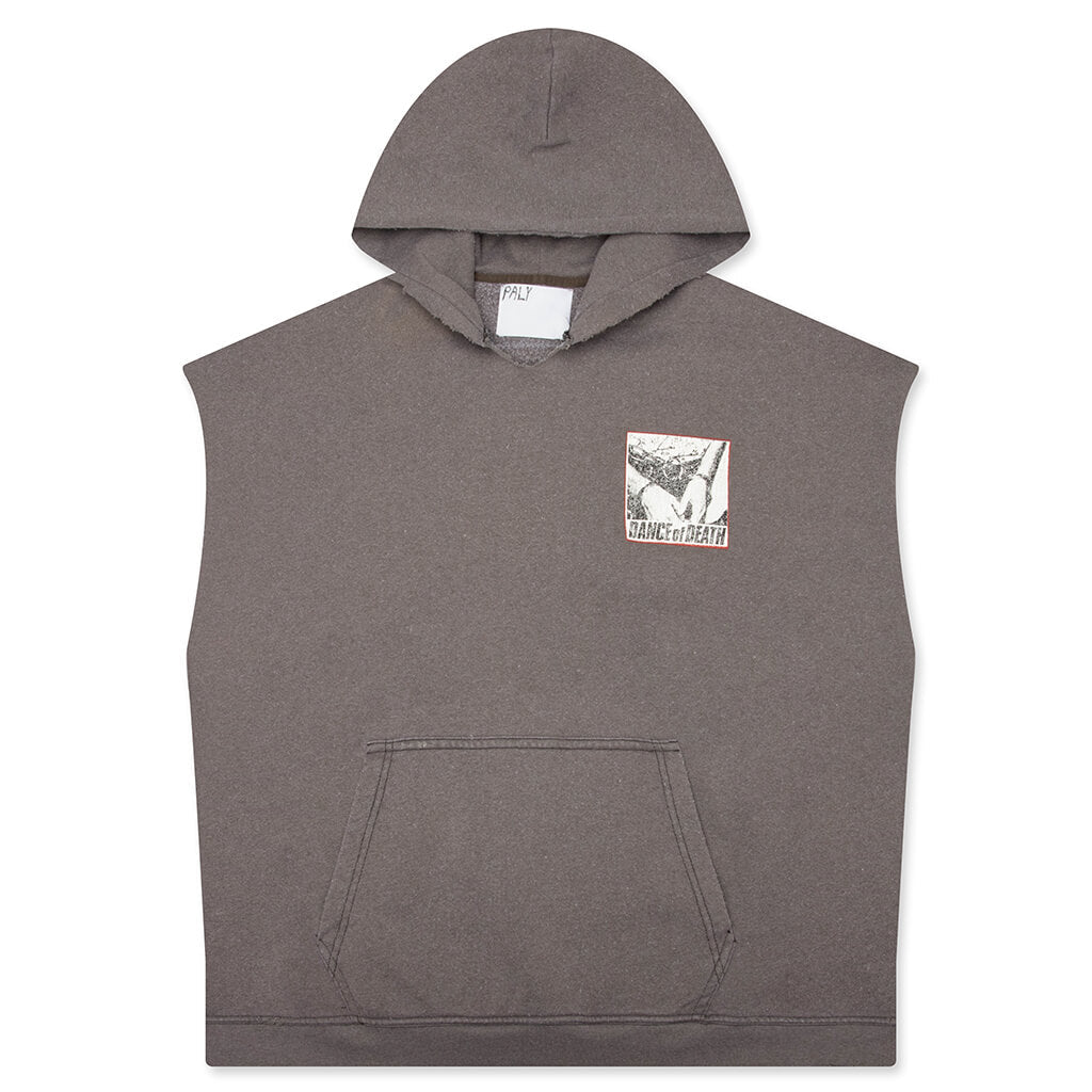 Dr. Blue Cut Off Hoodie - Brown