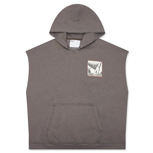 Dr. Blue Cut Off Hoodie - Brown