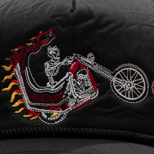 Dragon Chopper Cap - Black