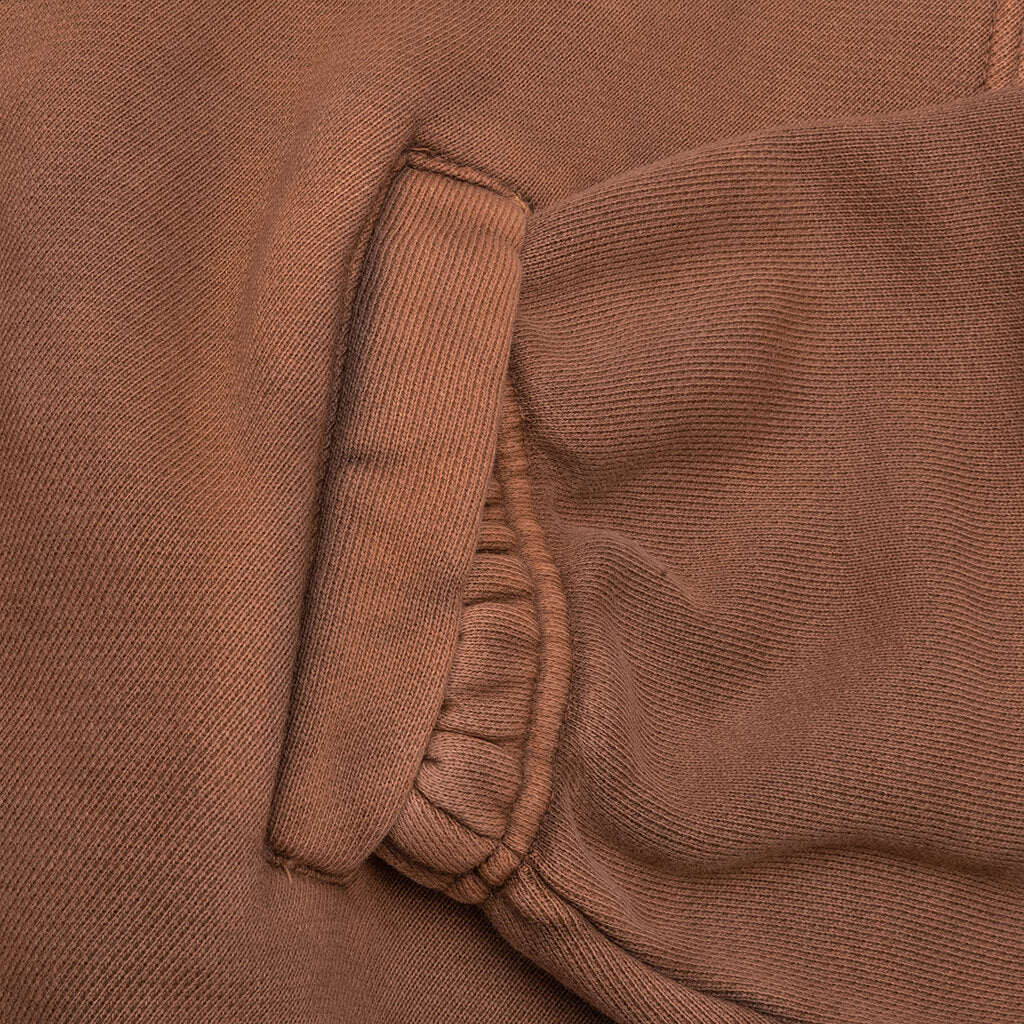 Devil Peace Patch Hoodie - Brown