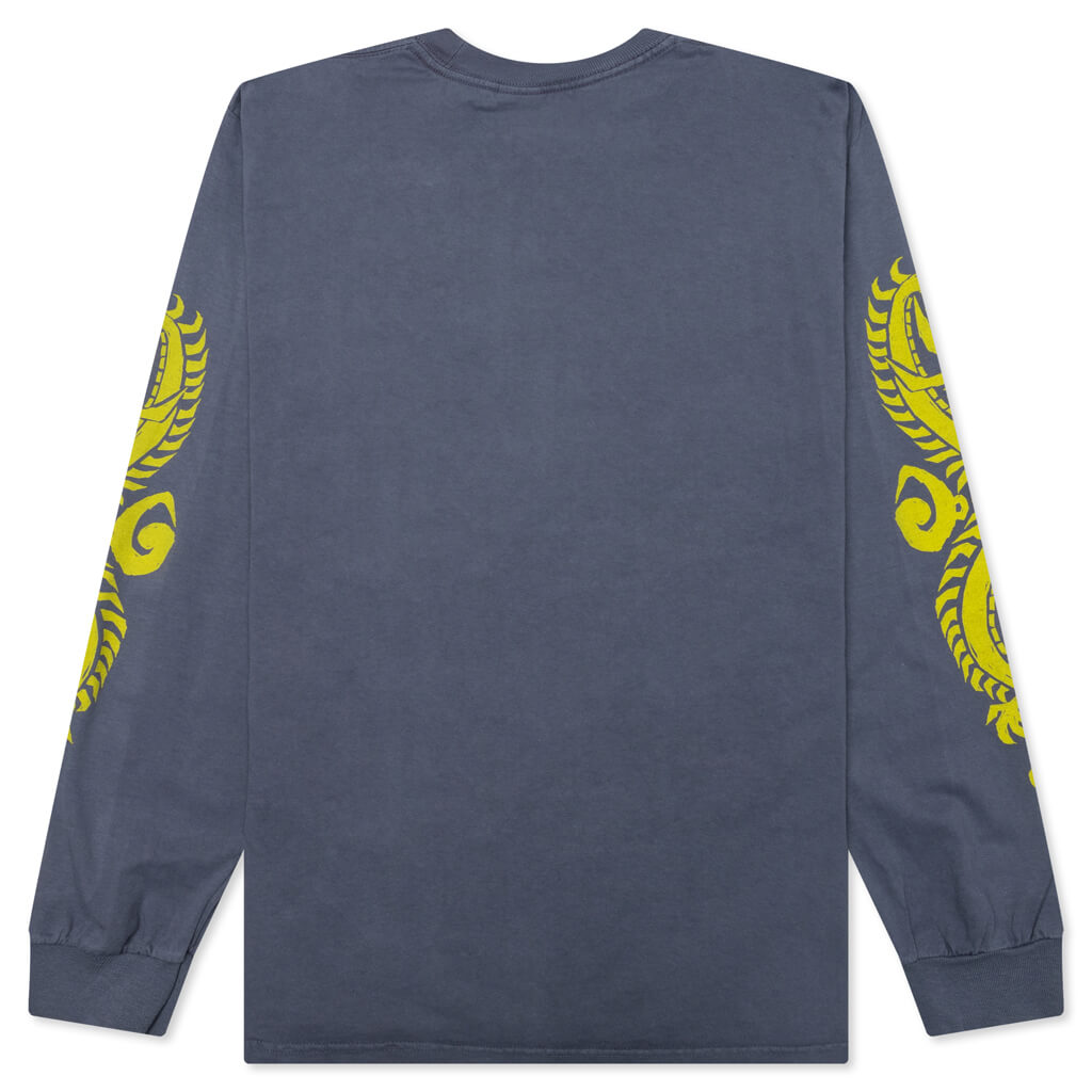 Dragons Pig. Dyed L/S Tee - Indigo