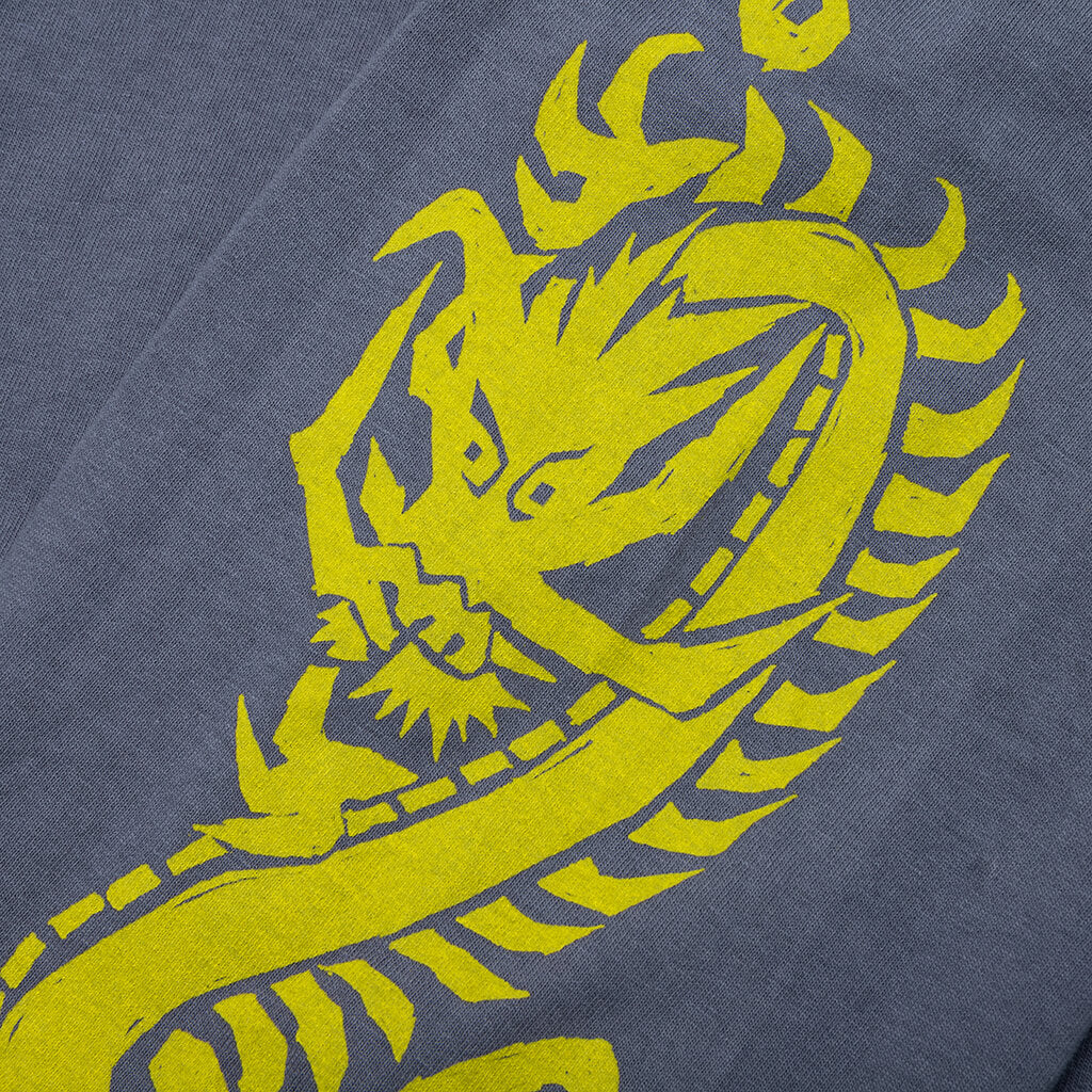 Dragons Pig. Dyed L/S Tee - Indigo
