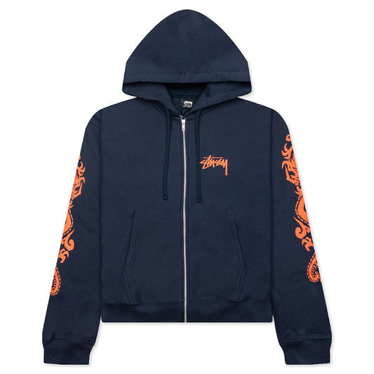 Dragons Zip Hoodie - Navy