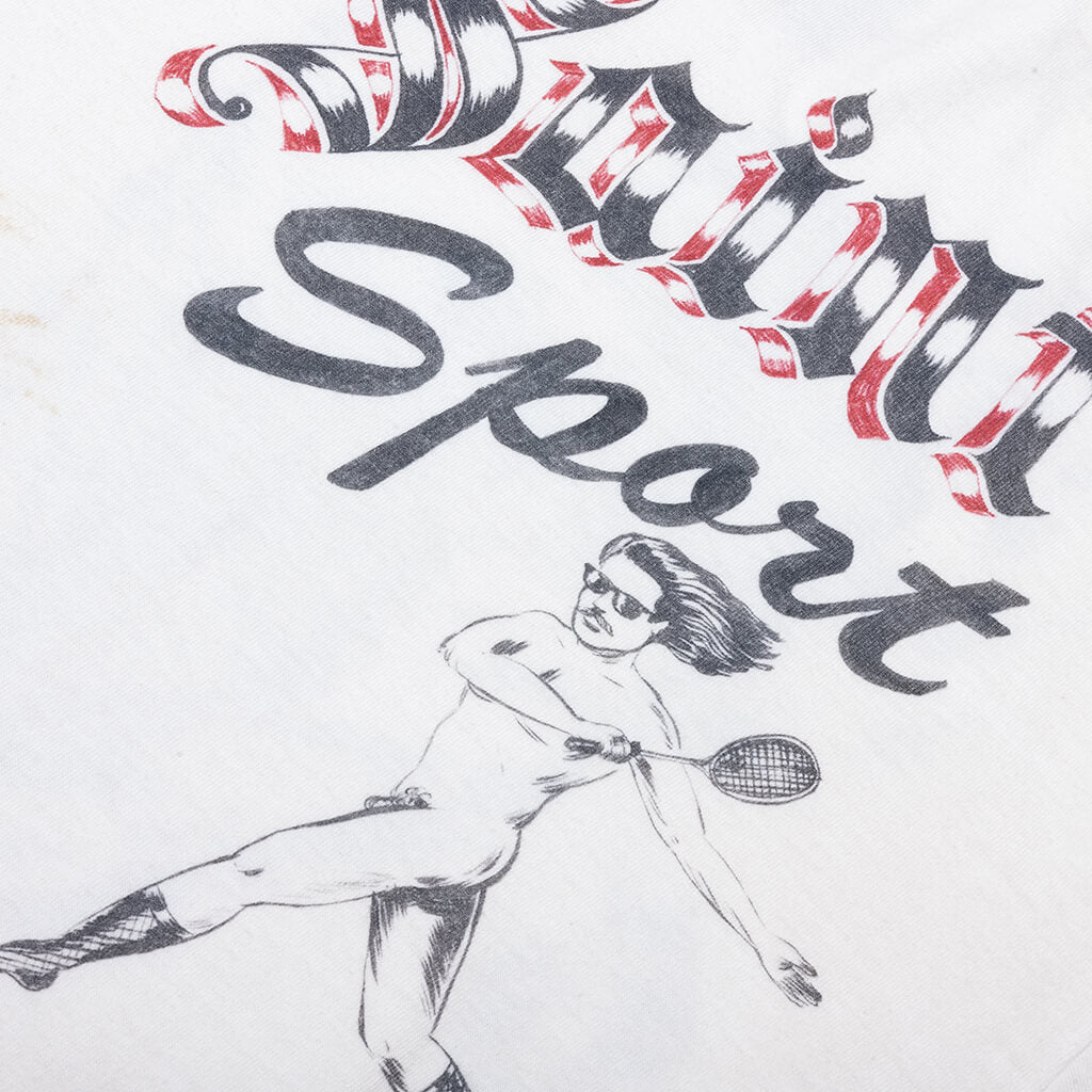 Drawing L/S Tee - White