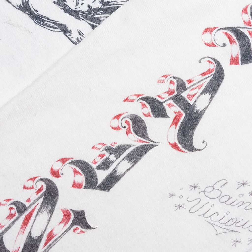 Drawing L/S Tee - White