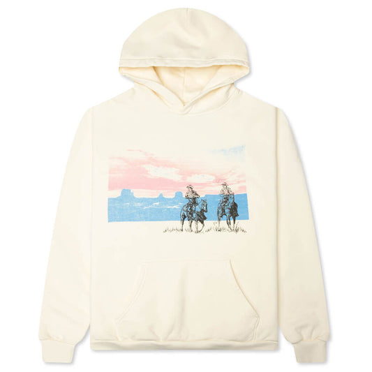 Drifting A Blue Pullover Hoodie - Bone