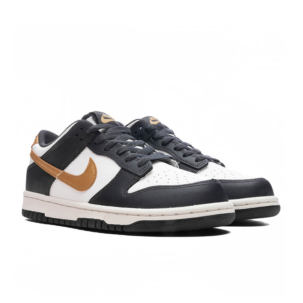 Dunk Low (GS) - Summit White/Metallic Gold/Anthracite