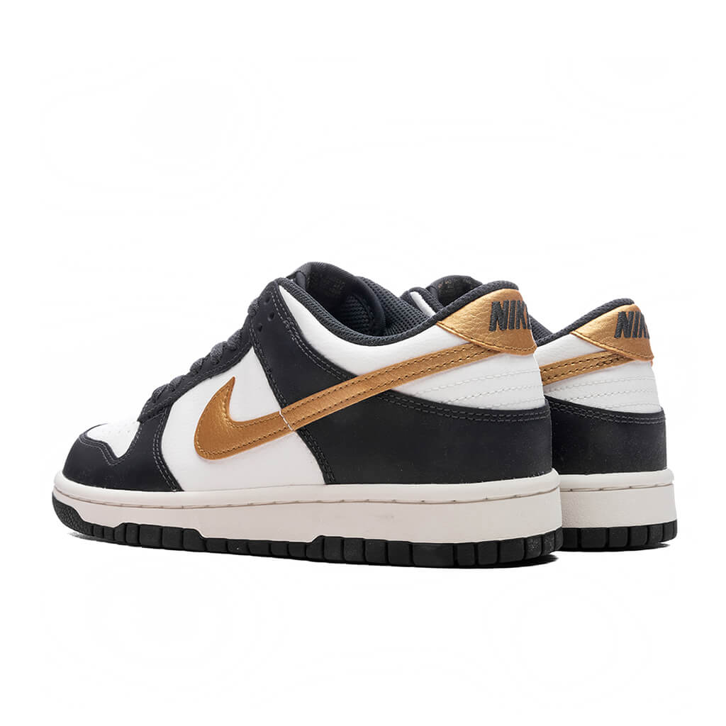 Dunk Low (GS) - Summit White/Metallic Gold/Anthracite