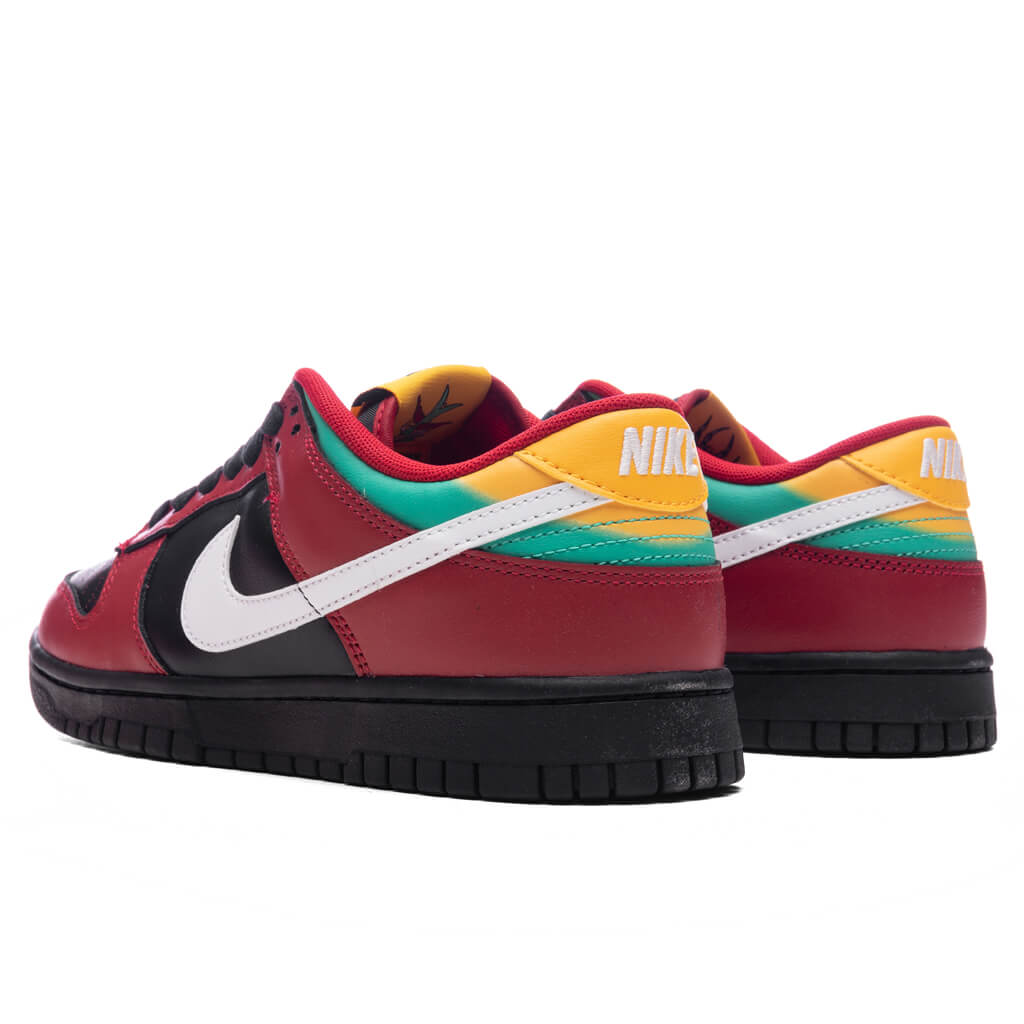 Dunk Low Retro 'Biker Tattoos' - Black/ White/Gym Red/University Gold