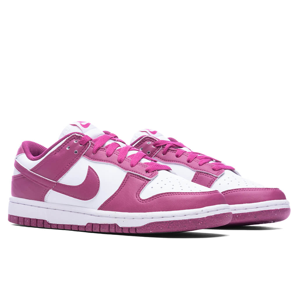 Dunk Low Women's - White/Hot Fuchsia