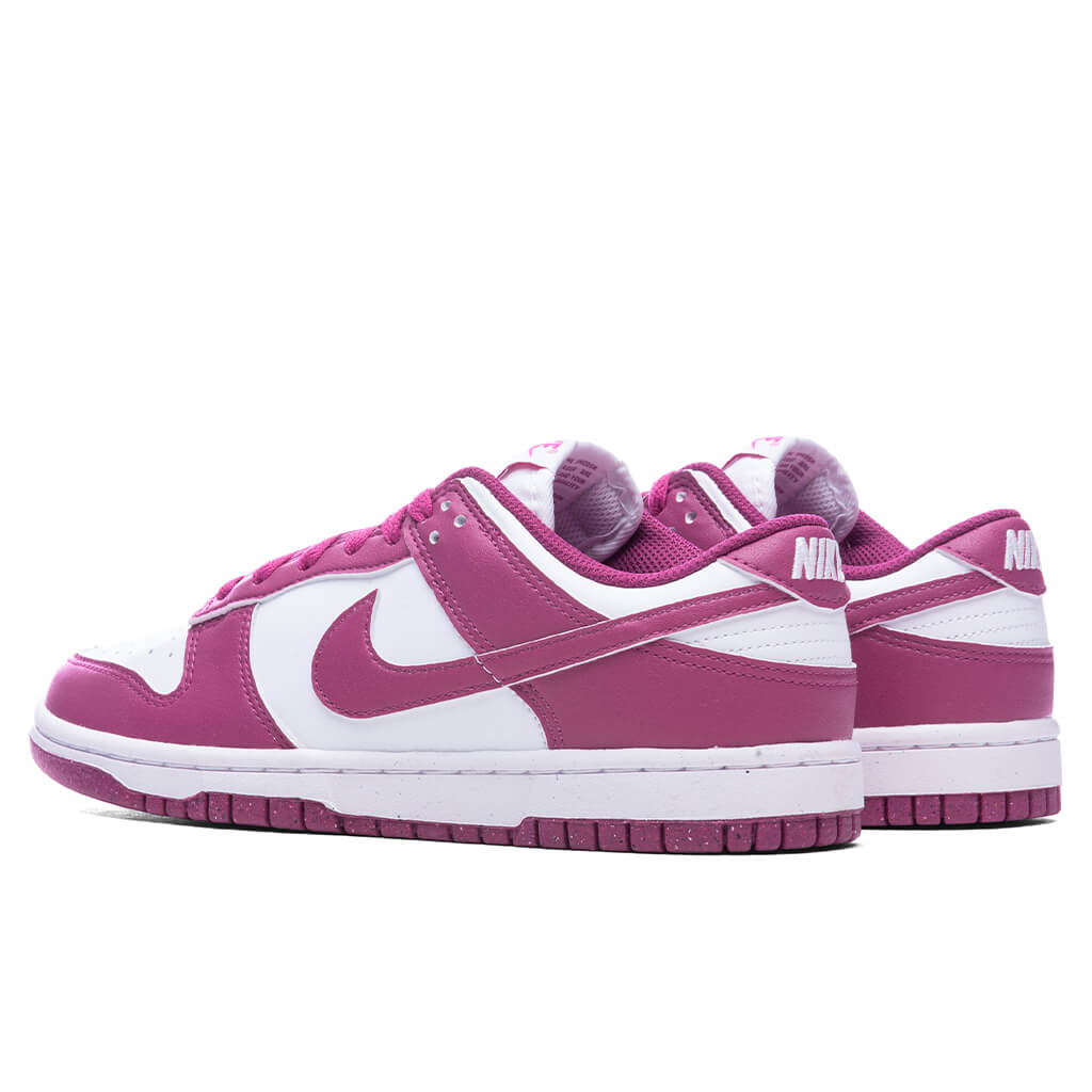 Dunk Low Women's - White/Hot Fuchsia