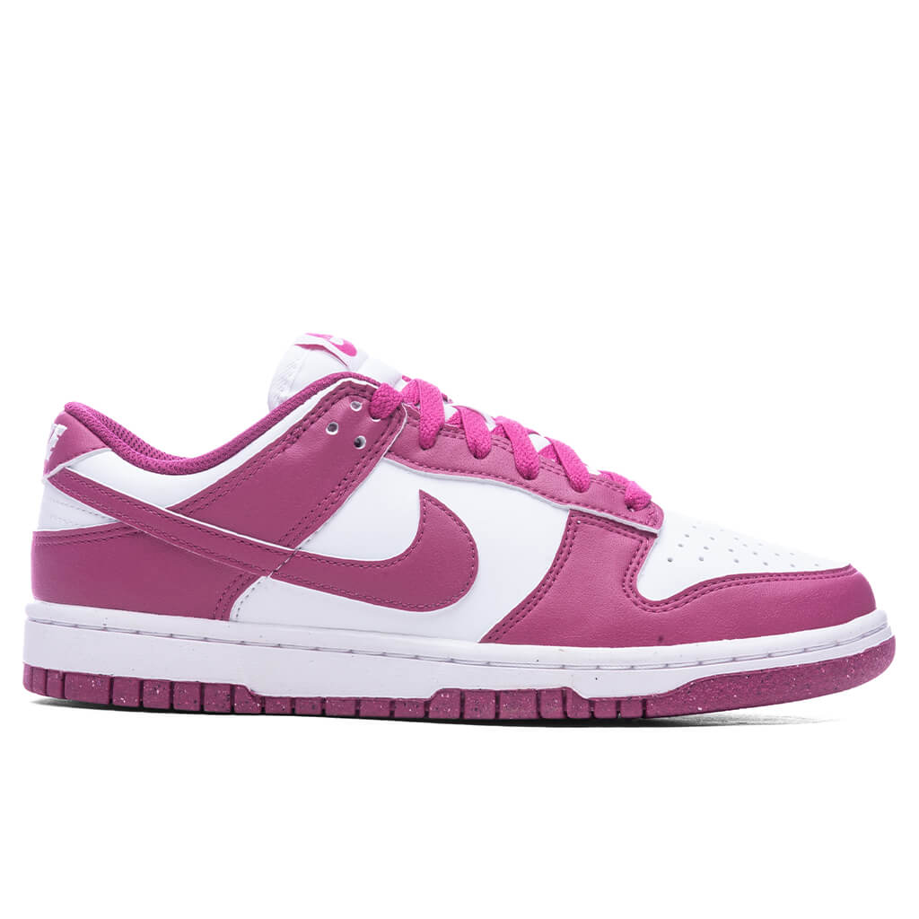 Dunk Low Women's - White/Hot Fuchsia