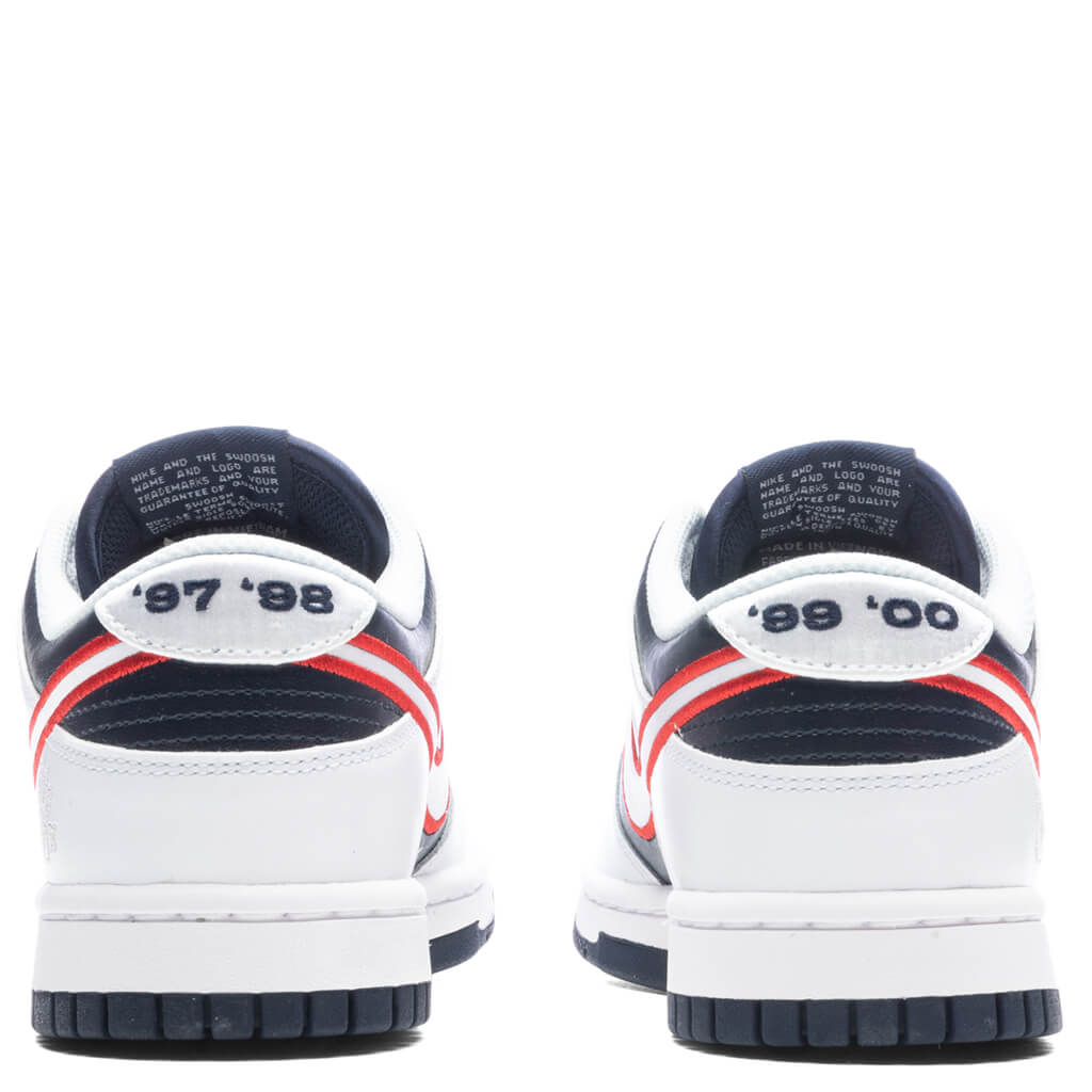 Women's Dunk Low 'Houston Comets Four-Peat' - White/University Red/Obsidian