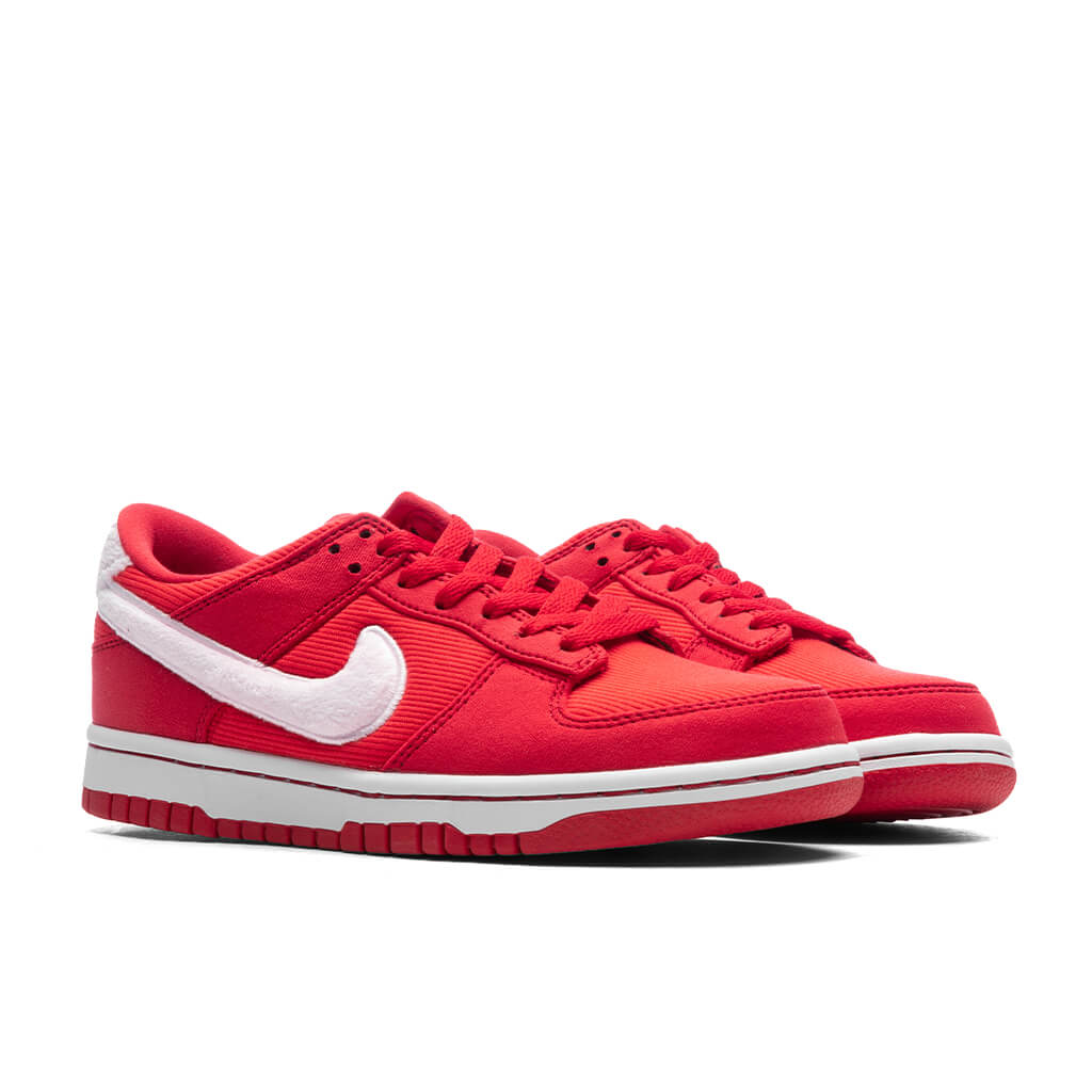 Dunk Low (GS) 'Valentines Day' - Fire Red/Pink Foam/Light Crimson/White