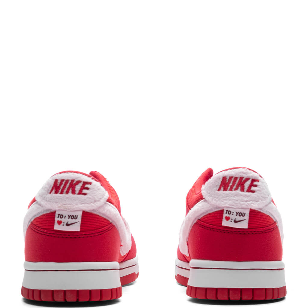 Dunk Low (GS) 'Valentines Day' - Fire Red/Pink Foam/Light Crimson/White