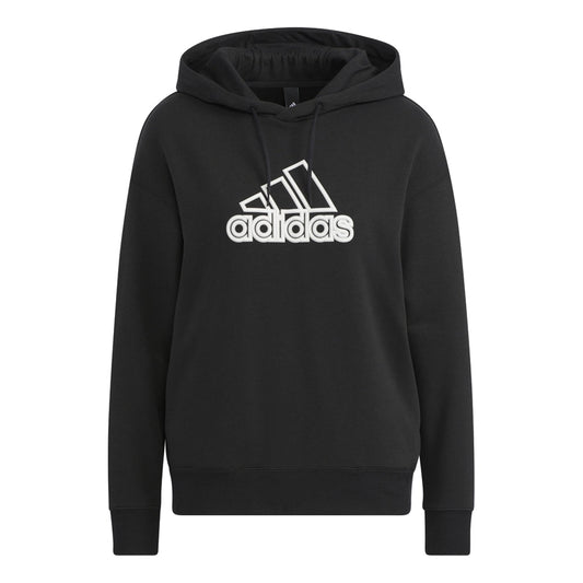(WMNS) adidas Ust Hoodie Asia Sizing 'Black White' HM5278