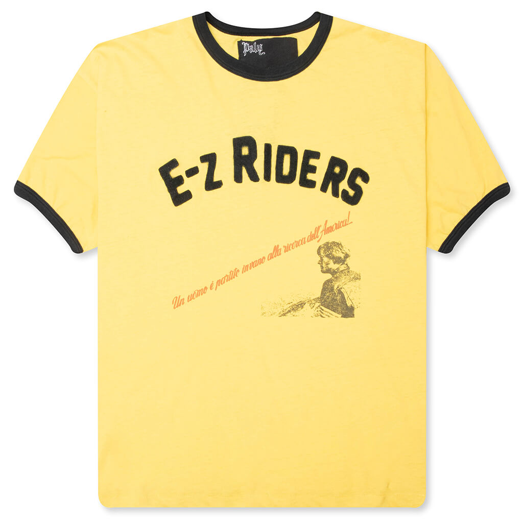 EZ Riders Ringer Tee - Yellow