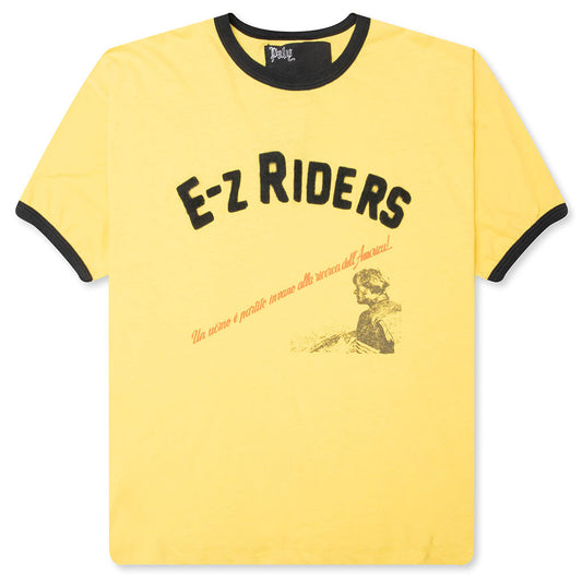 EZ Riders Ringer Tee - Yellow