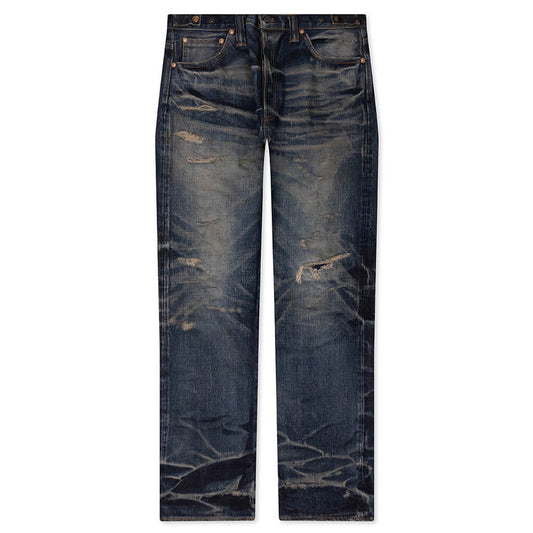 Edo Straight 'Aza' Repaired - Mid Blue